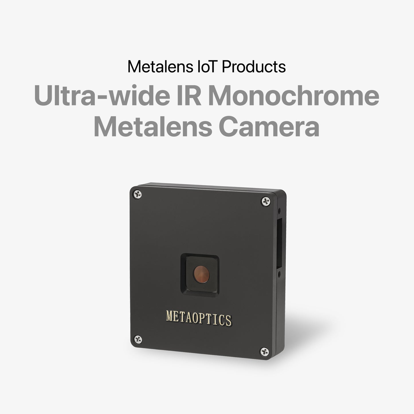 Ultra-Wide Angle IR Monochrome Metalens Camera